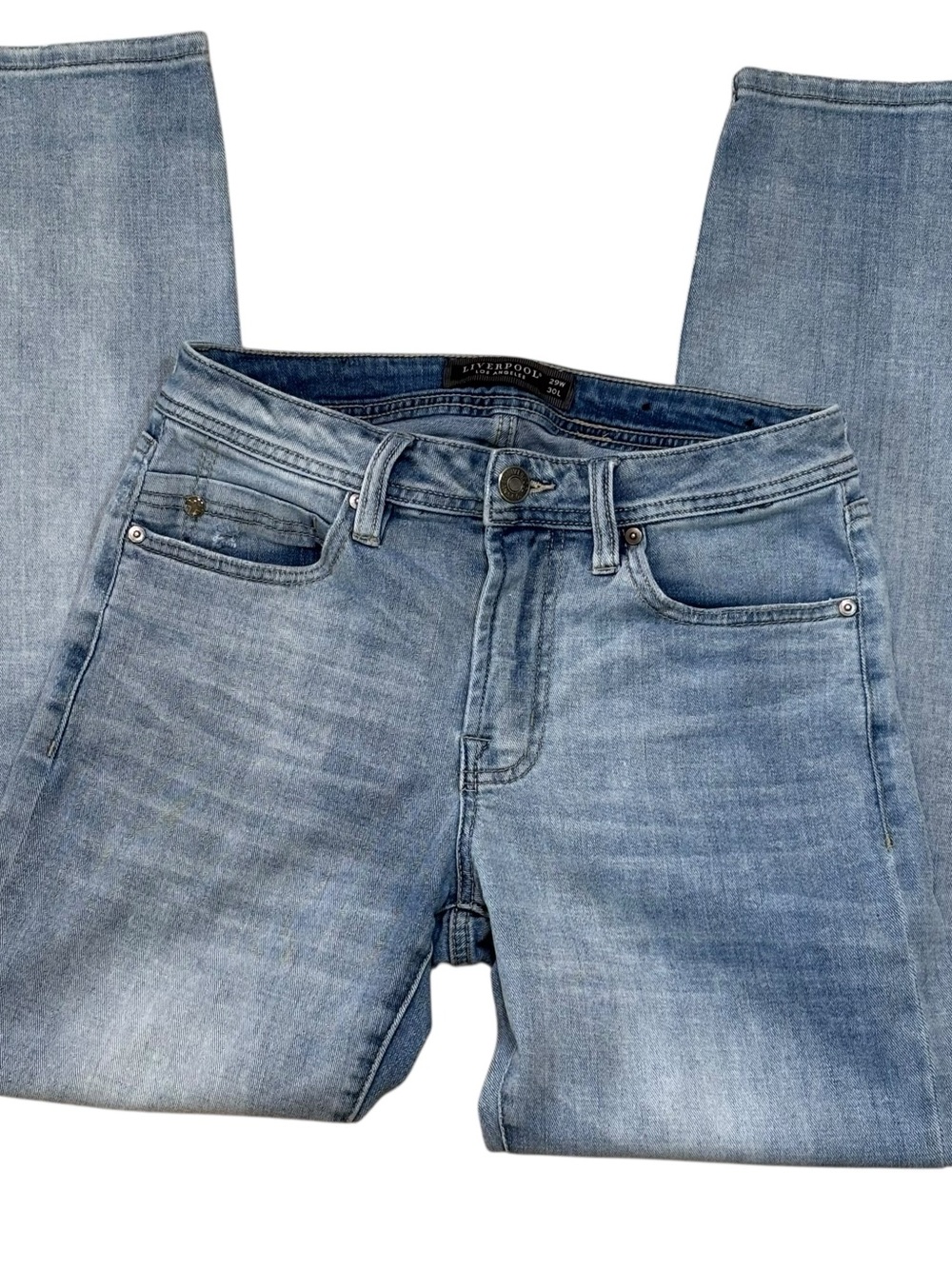 Liverpool Jeans, Kingston Slim Straight, Light Blue, 29x30, W29, Soft Denim